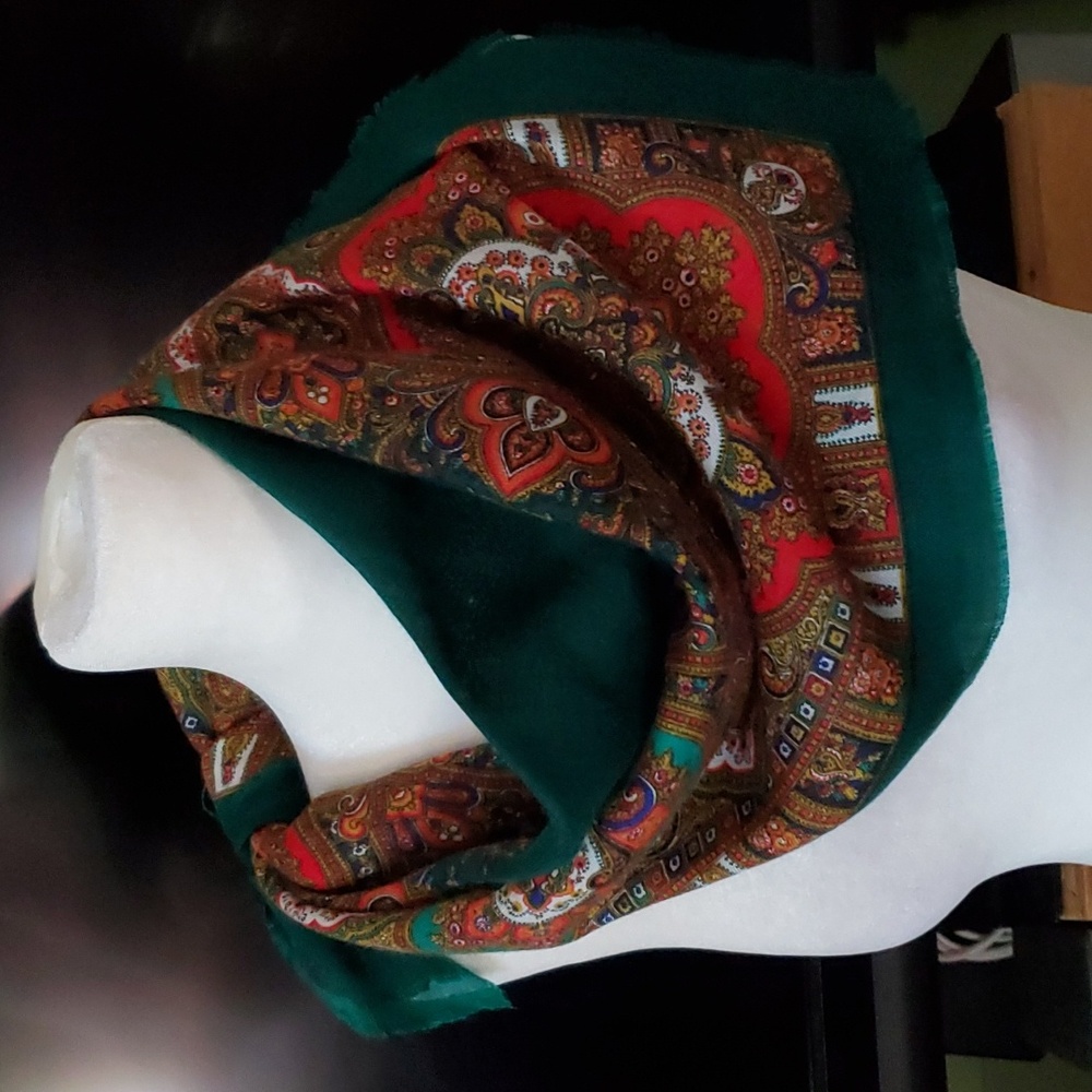 Beautiful vibrant wool scarf.